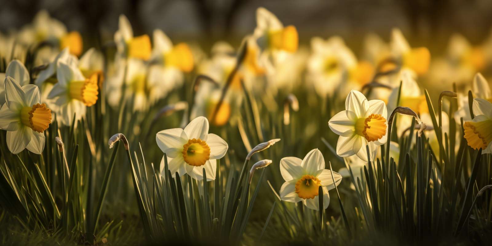 Photo of flowers starting to grow